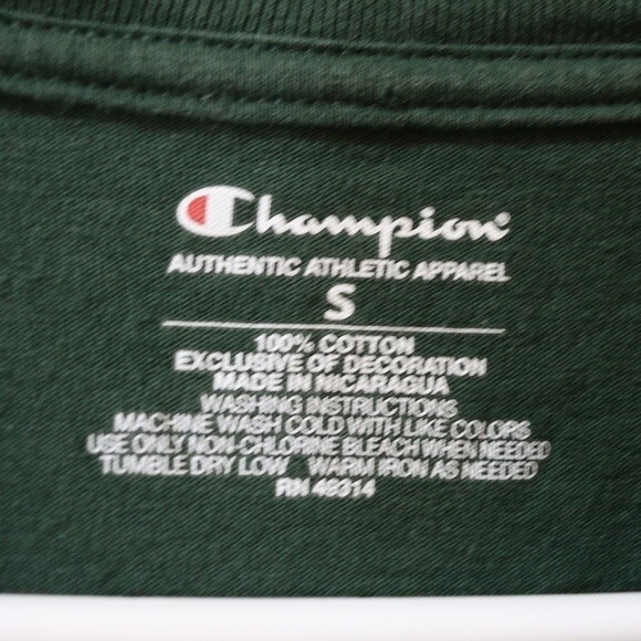 Champion Penn State Green Christmas Candy Cane  Long Sleeve Tshirt Small - Picture 8 of 11